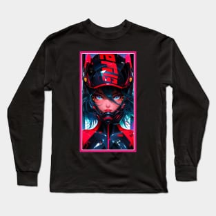 Anime Race Girl | High Quality Anime Artwork | Chibi Manga Anime Art Long Sleeve T-Shirt